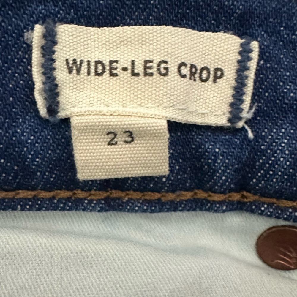 Madewell Wide Leg Crop Jeans - Picture 5 of 11